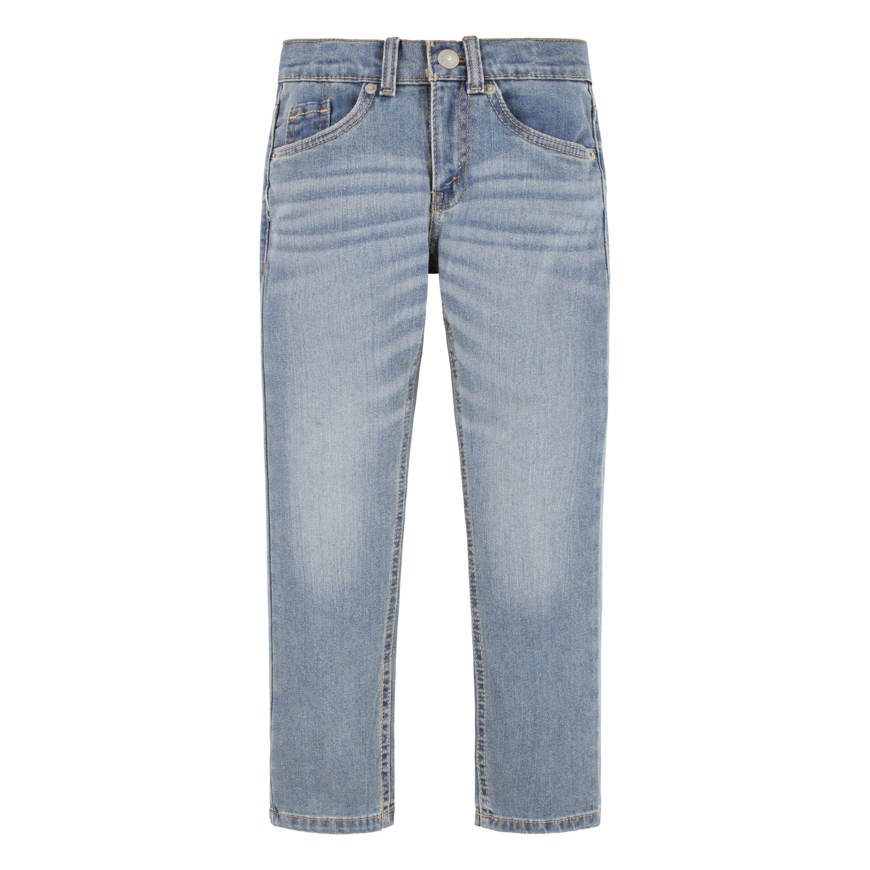 Levi's Little Boys' 514 Straight Performance Classic Light Blue Wash Wash Denim Jeans - LIGHT BLUE